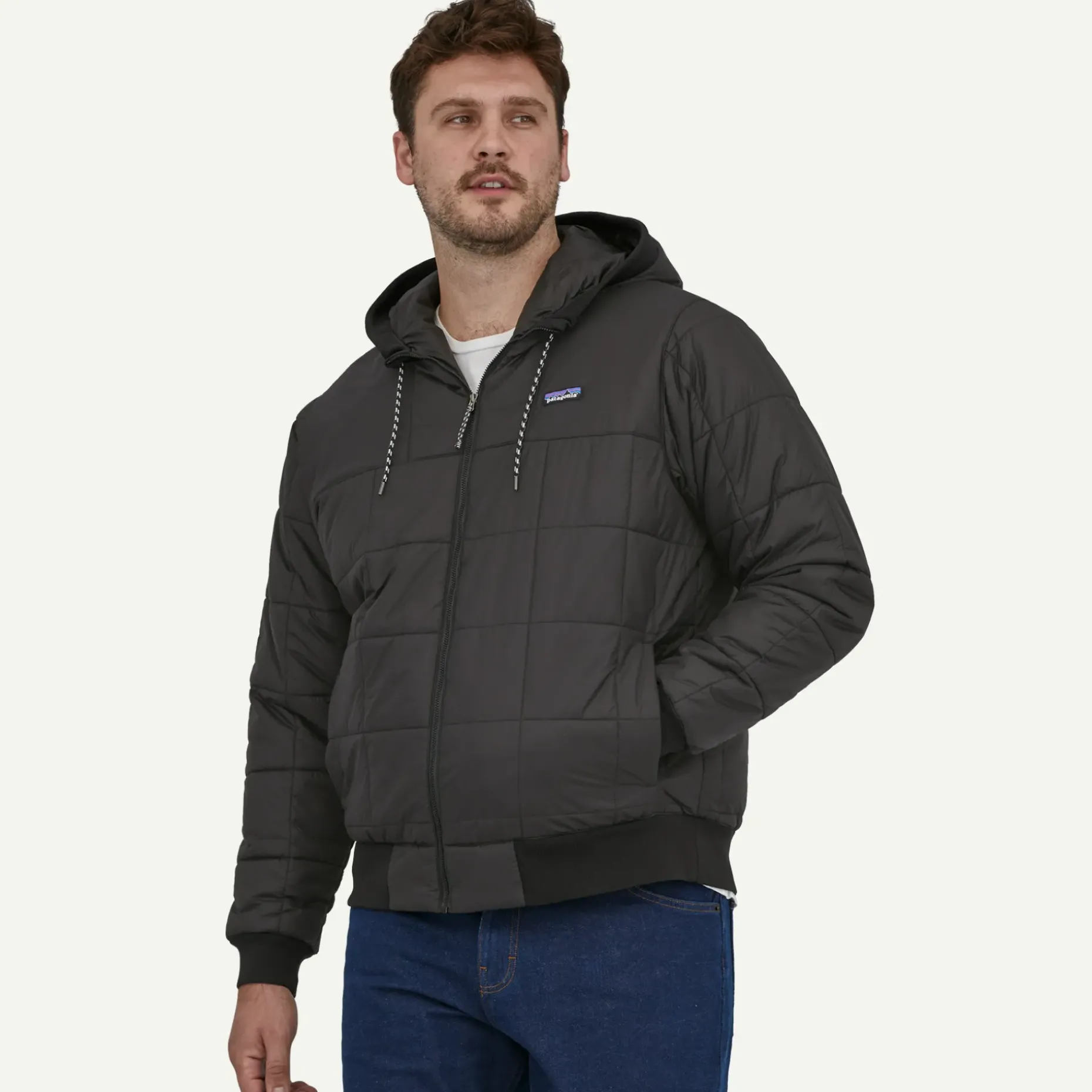 Men's Box Quilted Hoody