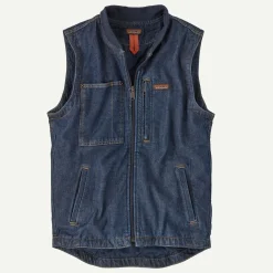 Men's Insulated Work Denim Vest