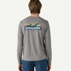 Men's Long-Sleeved Capilene&reg; Cool Daily Graphic Shirt - Waters