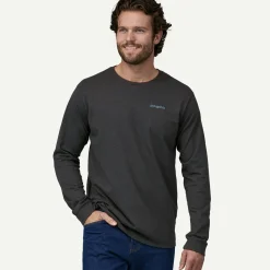 Men's Long-Sleeved Line Logo Ridge Responsibili-Tee&reg;