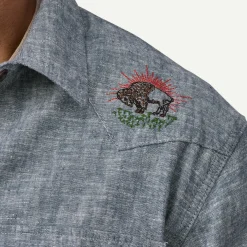 Men's Long-Sleeved Western Snap Shirt