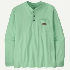 Men's Long-Sleeved Work Henley Pocket Tee