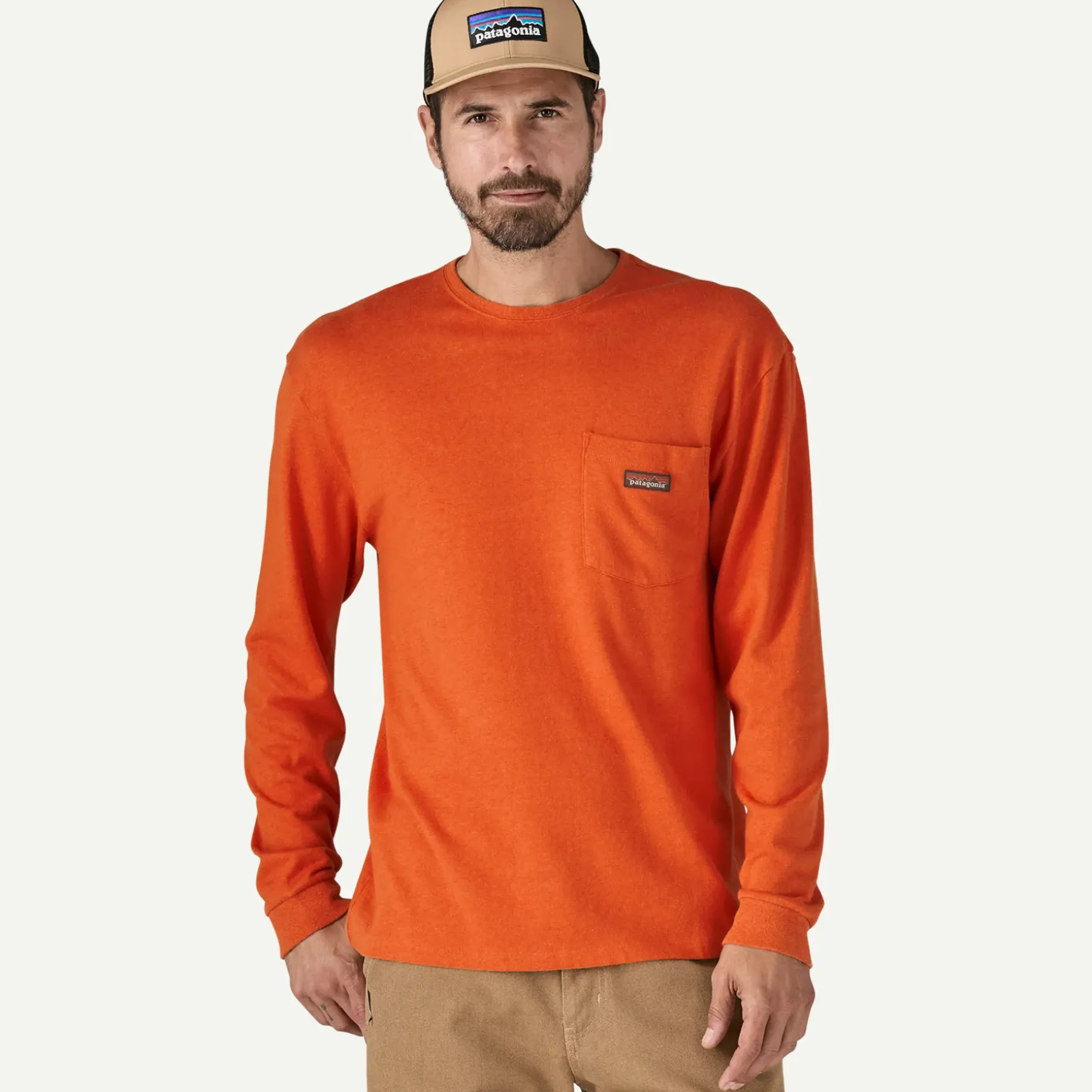 Men's Long-Sleeved Work Pocket T-Shirt
