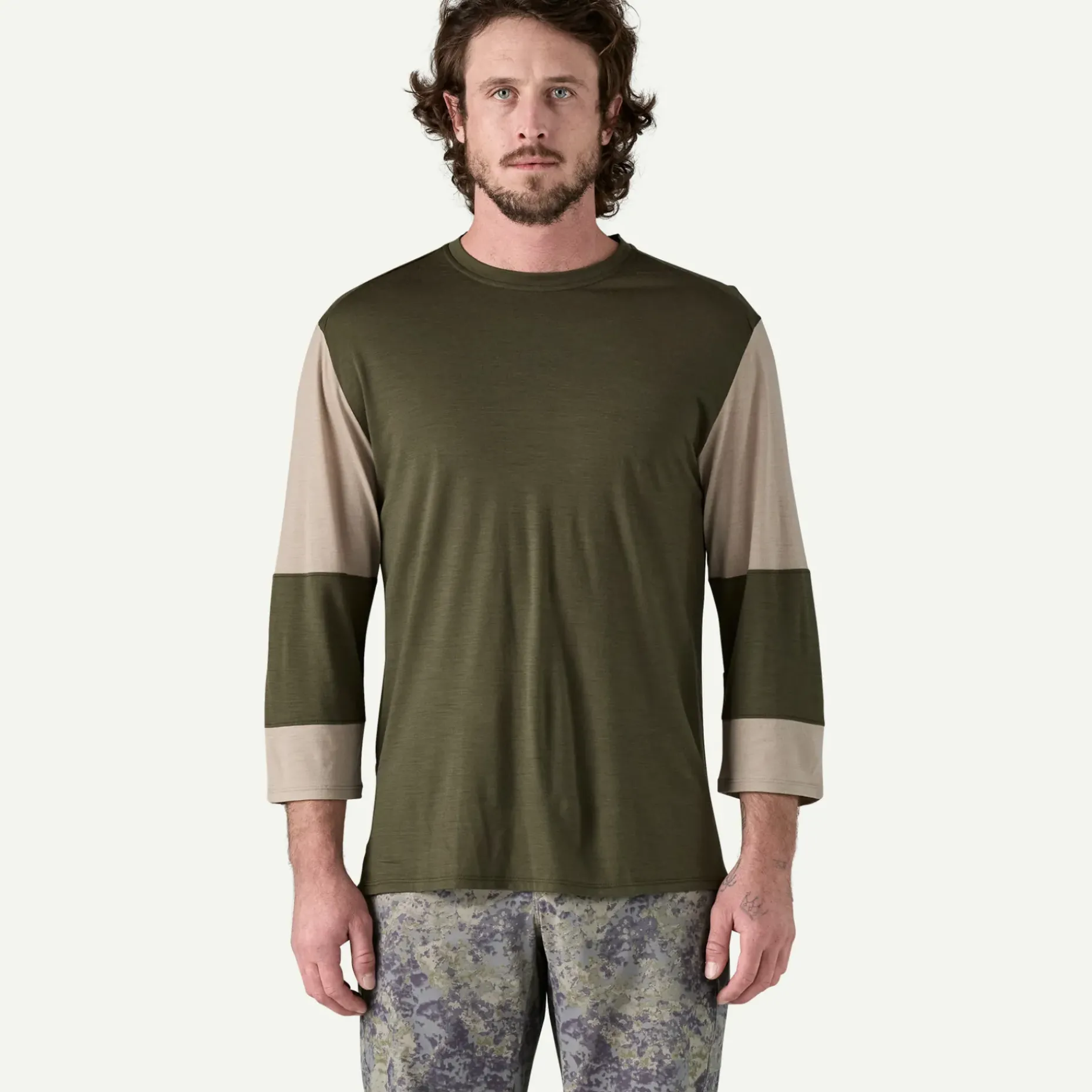 Men's Merino Blend 3/4-Sleeved Bike Jersey