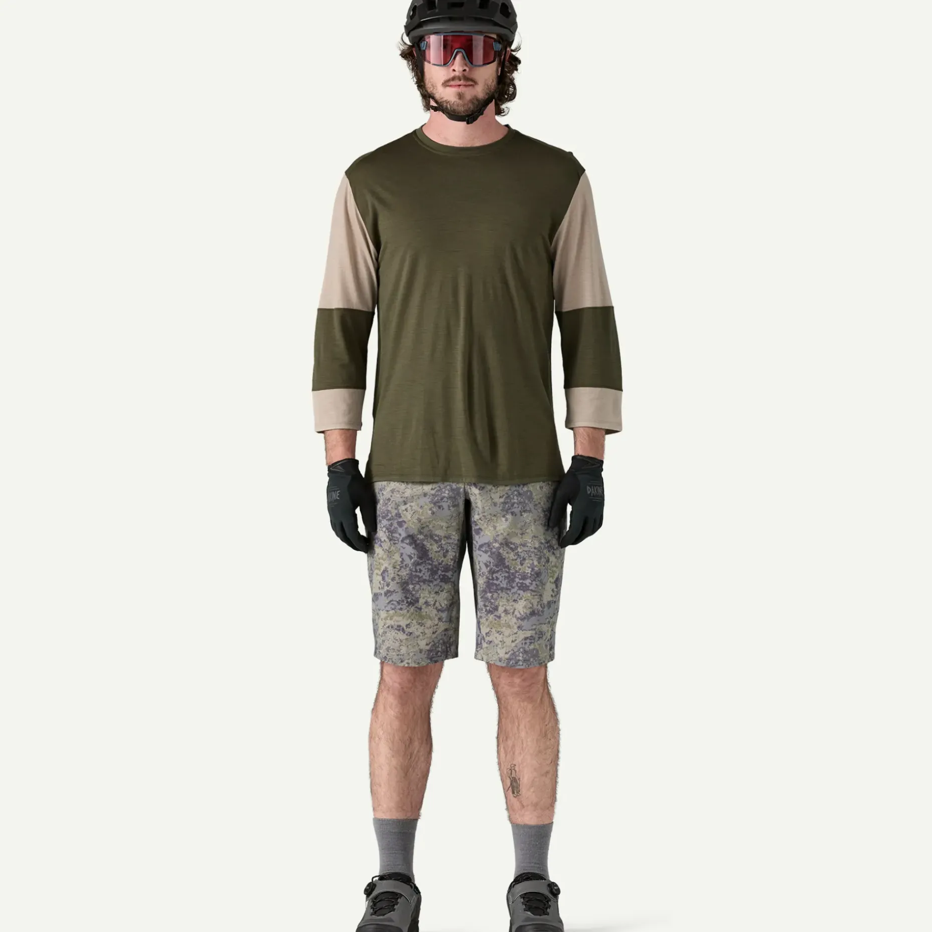 Men's Merino Blend 3/4-Sleeved Bike Jersey