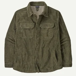 Men's Pile-Lined Corduroy Shirt Jacket
