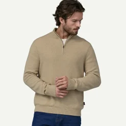 Men's Recycled Cashmere 1/4-Zip Sweater