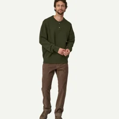 Men's Recycled Wool-Blend Buttoned Sweater