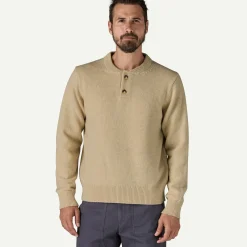 Men's Recycled Wool-Blend Buttoned Sweater