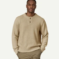 Men's Recycled Wool-Blend Buttoned Sweater