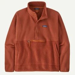 Men's Retro Pile Half-Snap Fleece Pullover