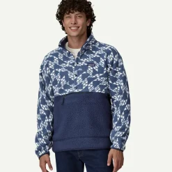 Men's Retro Pile Half-Snap Fleece Pullover