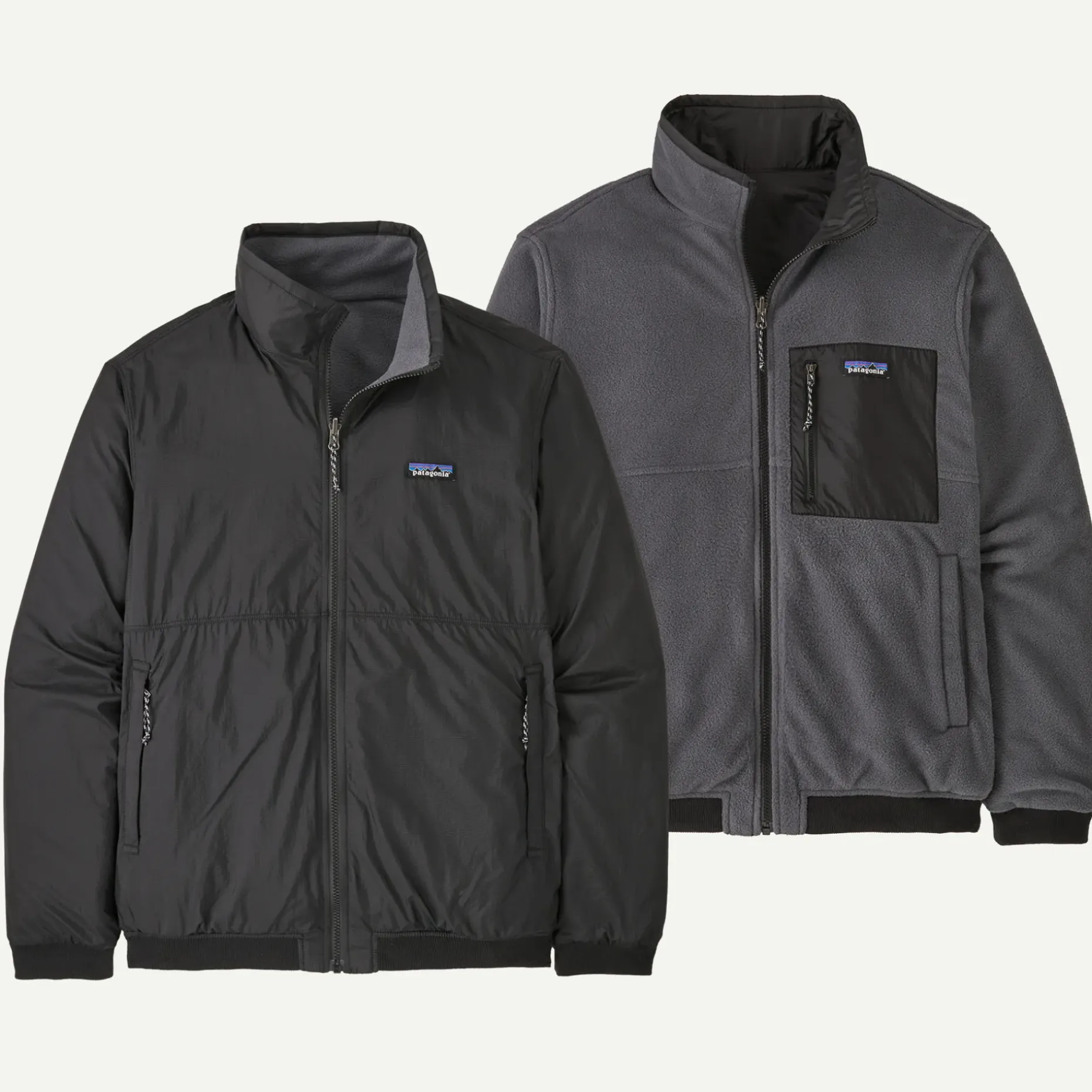 Men's Reversible Shelled Microdini Fleece Jacket