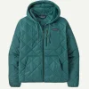 Women's Diamond Quilted Bomber Hoody
