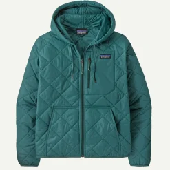 Women's Diamond Quilted Bomber Hoody
