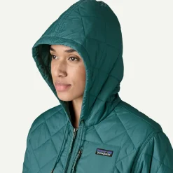 Women's Diamond Quilted Bomber Hoody