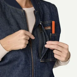 Women's Insulated Work Denim Vest