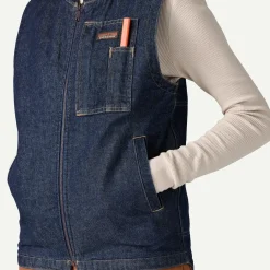 Women's Insulated Work Denim Vest