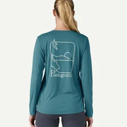 Women's Long-Sleeved Capilene&reg; Cool Daily Graphic Shirt - Waters
