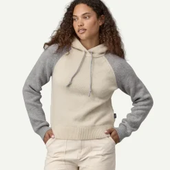 Women's Recycled Wool-Blend Hooded Pullover Sweater