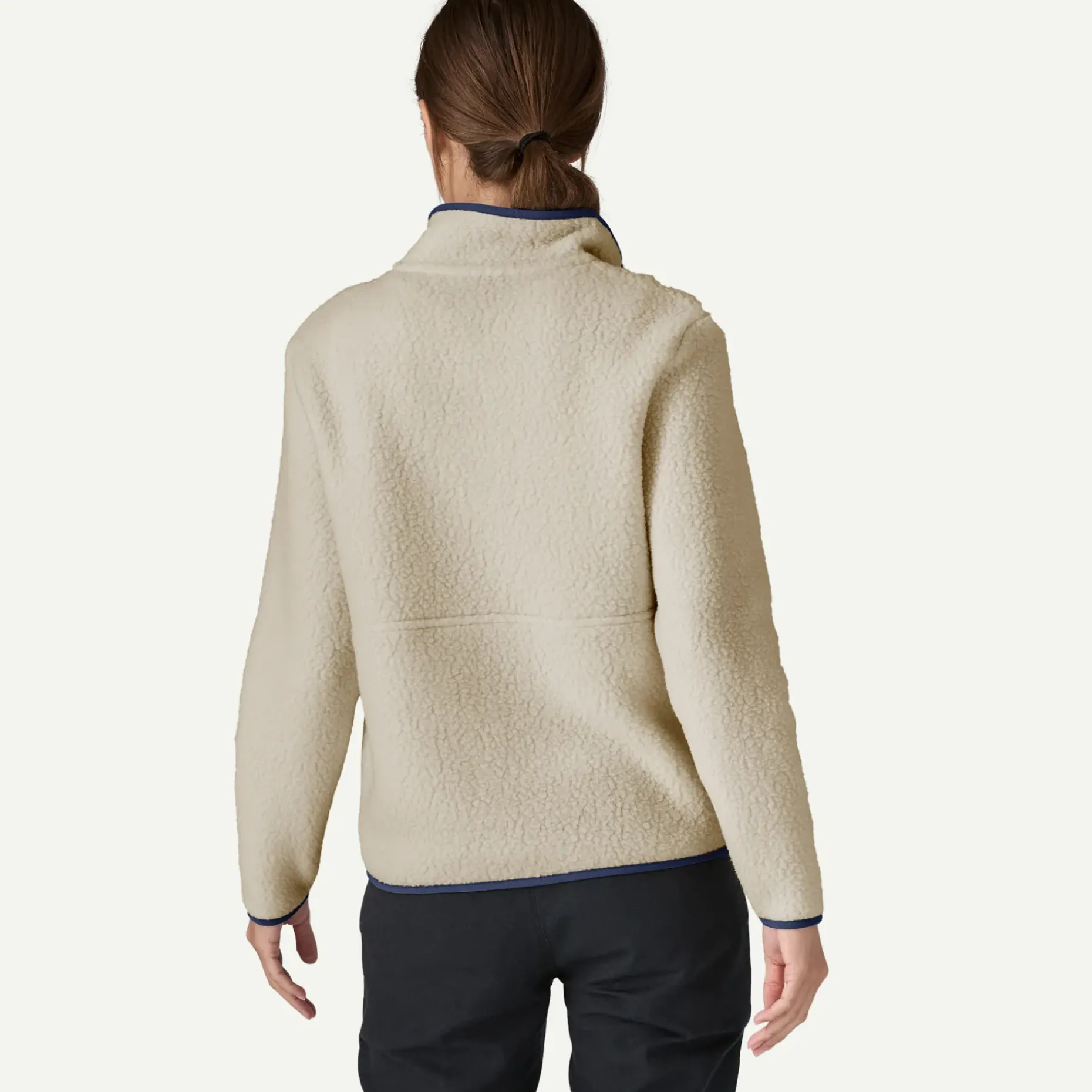 Women's Retro Pile Fleece Marsupial Pullover