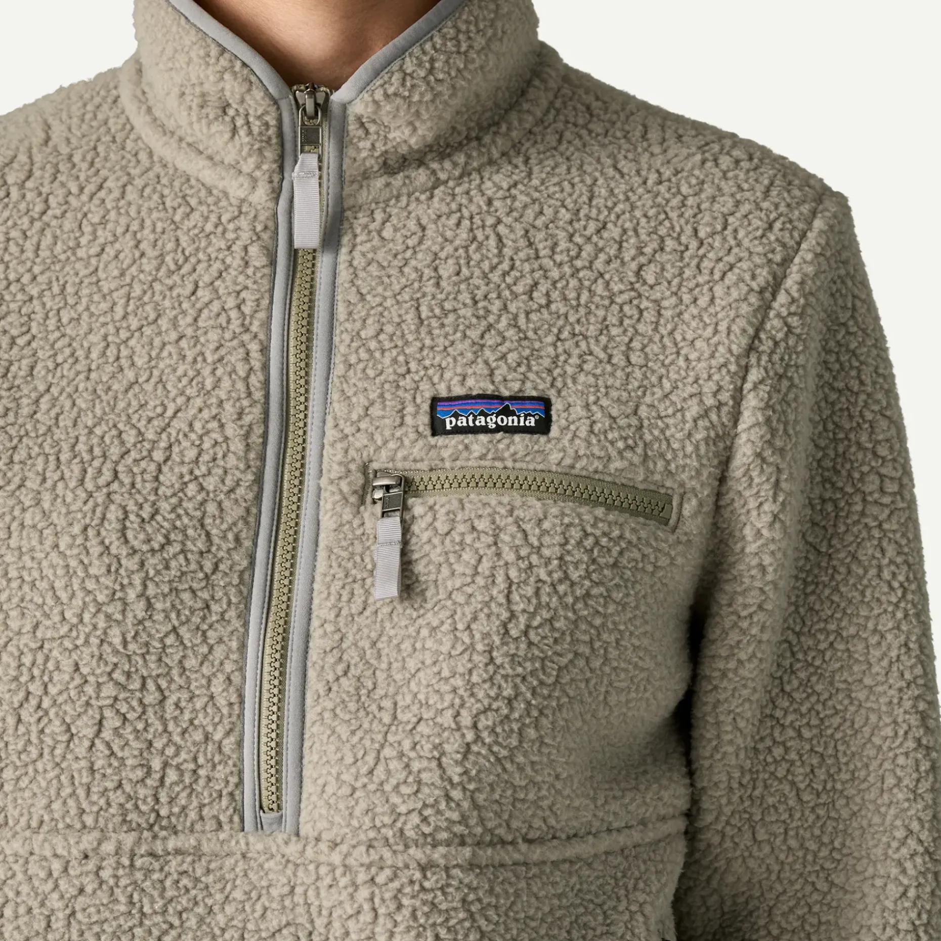 Women's Retro Pile Fleece Marsupial Pullover