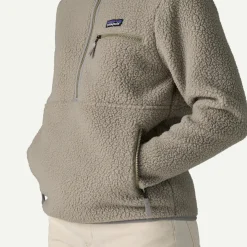 Women's Retro Pile Fleece Marsupial Pullover