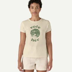 Women's Vote Her Organic Ringer Tee